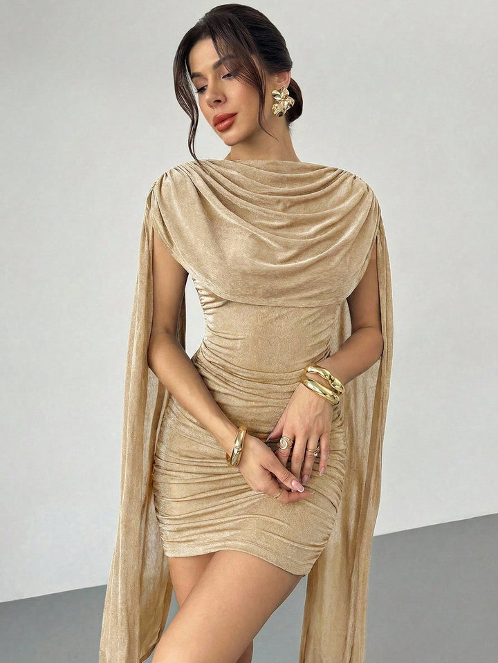 Rochie mini SHEIN, kaki