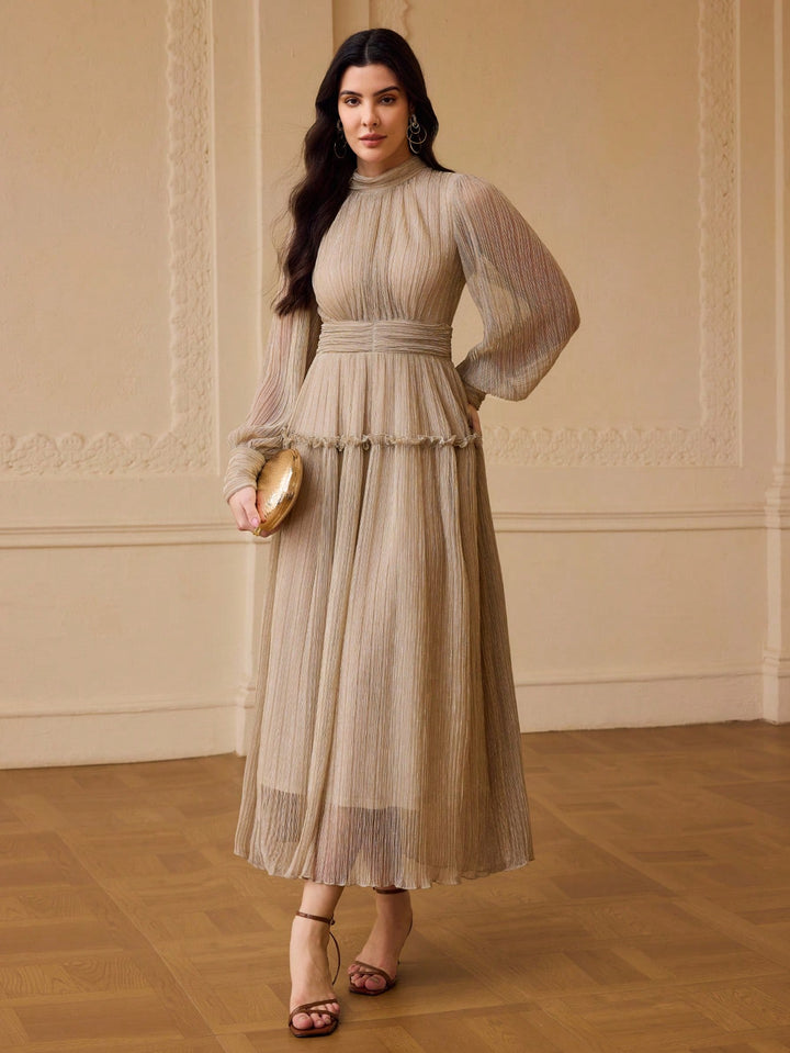 Rochie maxi SHEIN, bej