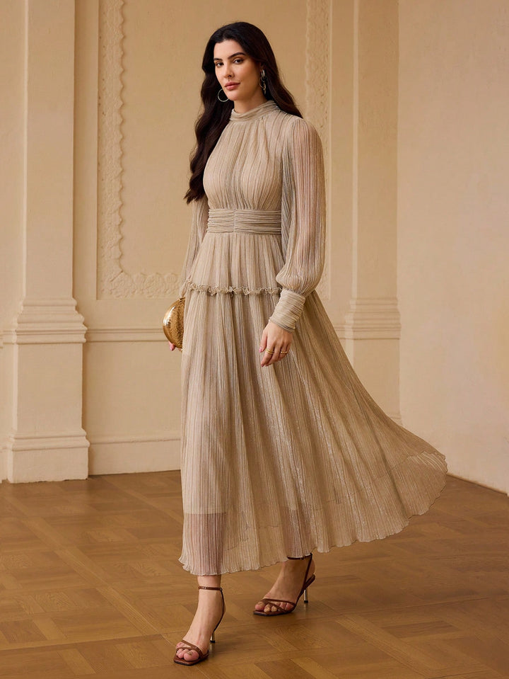 Rochie maxi SHEIN, bej