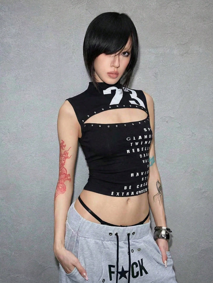 Top SHEIN, negru