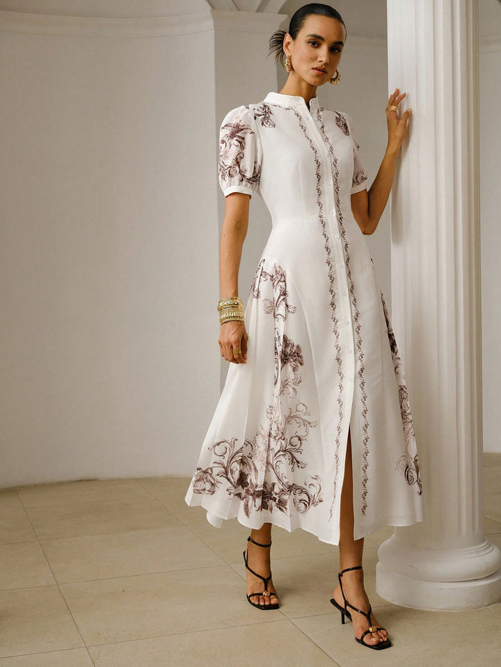 Rochie midi SHEIN, alb