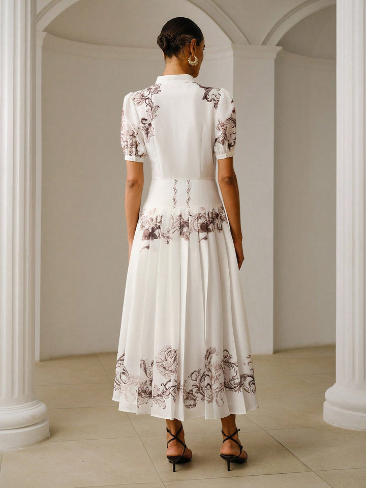 Rochie midi SHEIN, alb