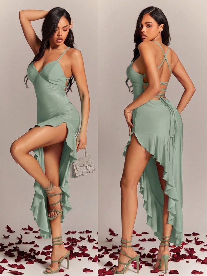 Rochie maxi SHEIN, verde