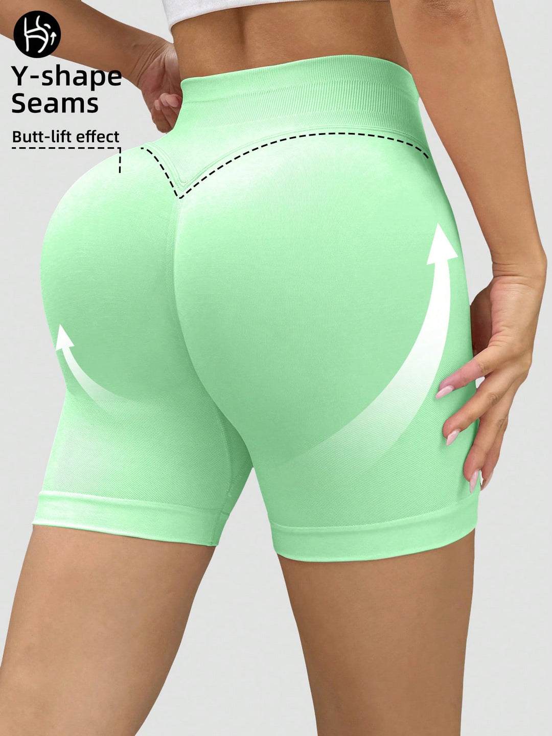 Pantaloni scurți SHEIN, verde