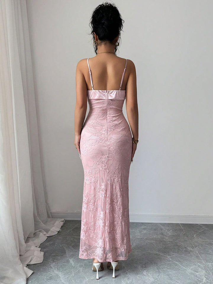 Rochie maxi SHEIN, roz