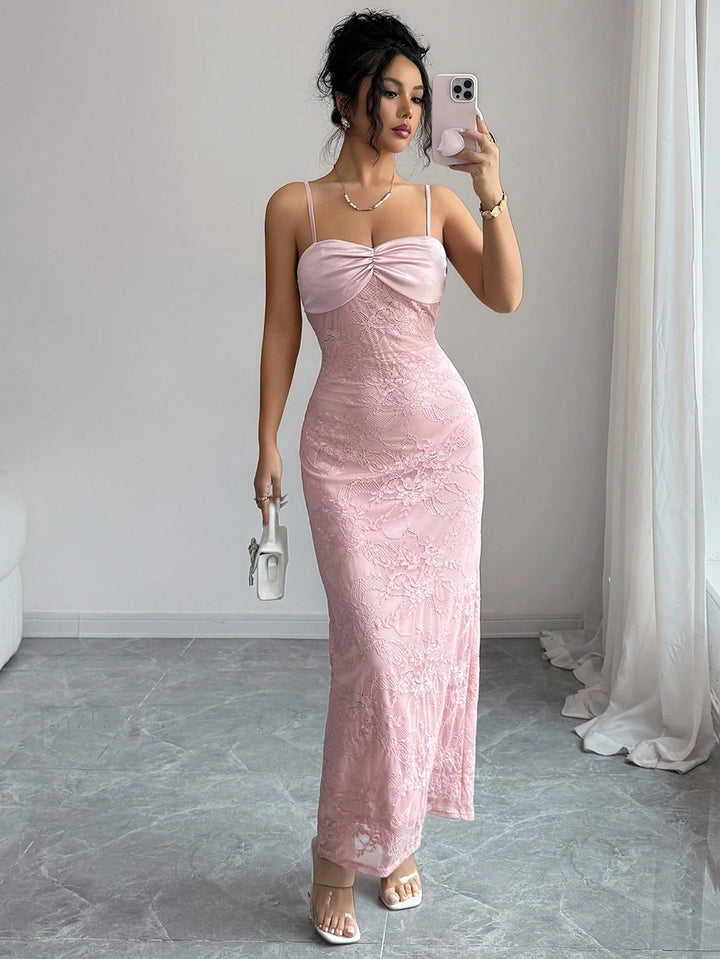 Rochie maxi SHEIN, roz