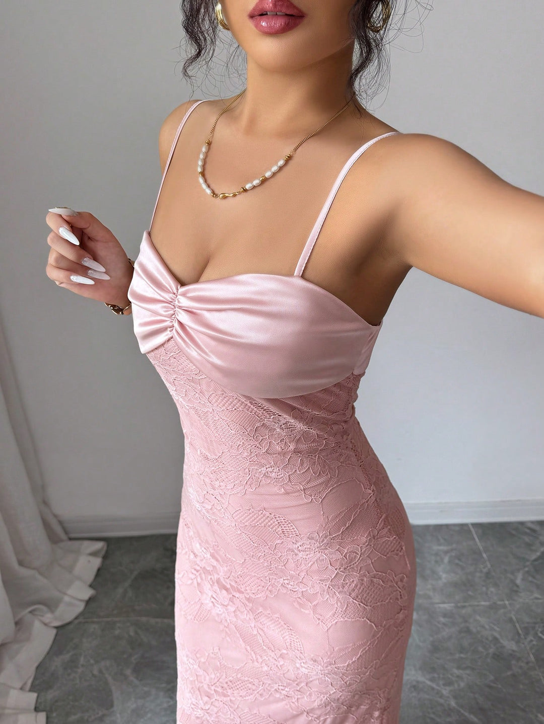Rochie maxi SHEIN, roz