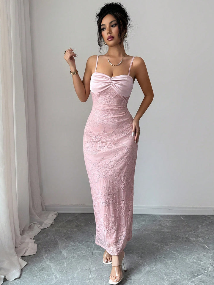 Rochie maxi SHEIN, roz