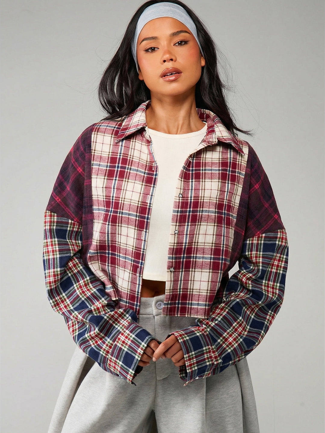 Cămașă tip flanel SHEIN, mix culori