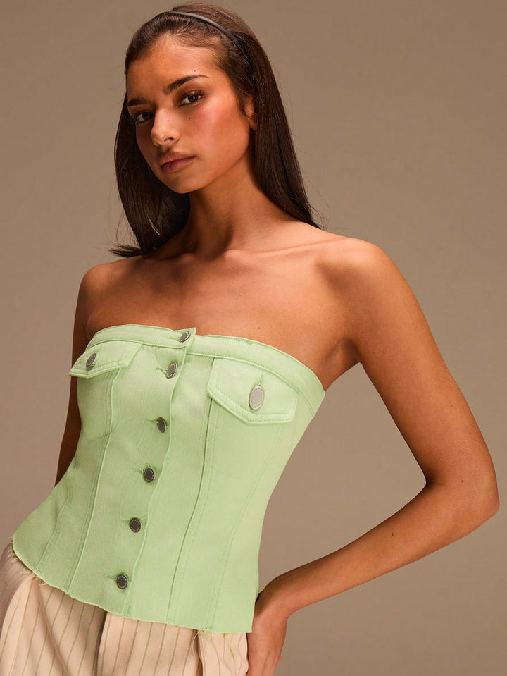Top SHEIN, verde