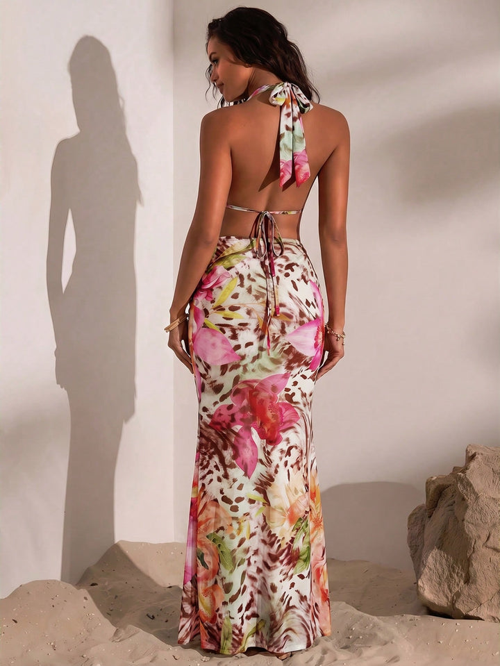 Rochie maxi SHEIN, mix culori