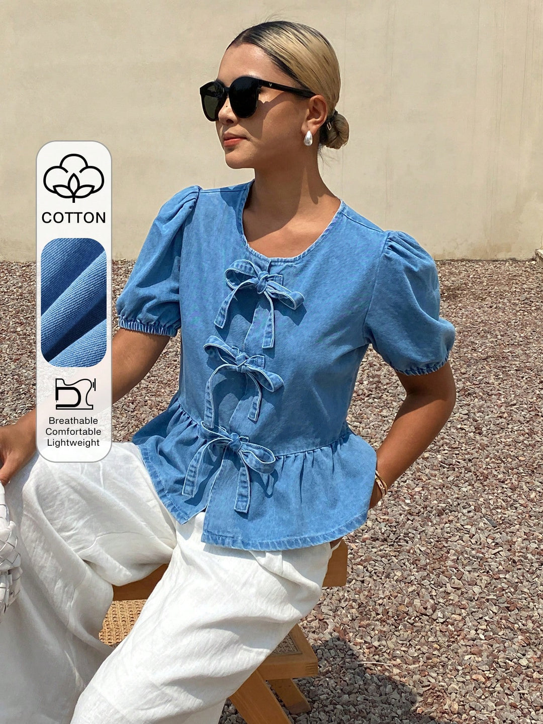 Top SHEIN, albastru