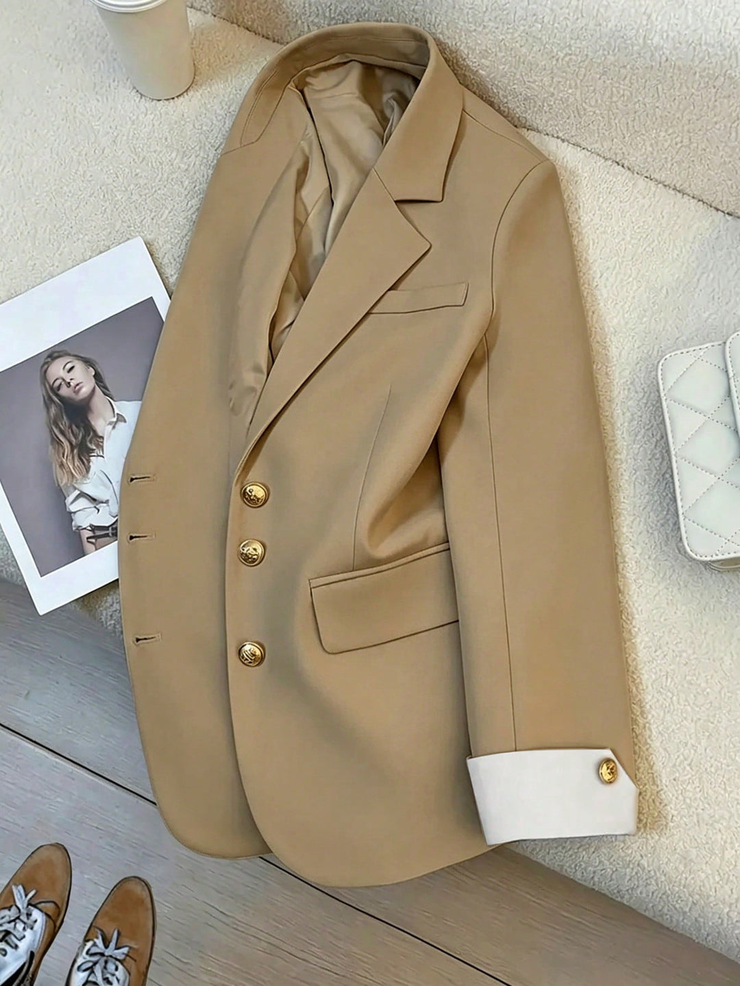 Sacou SHEIN, kaki