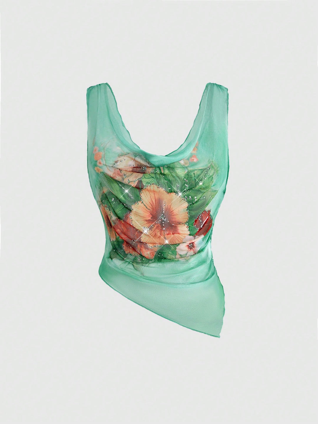 Top SHEIN, verde