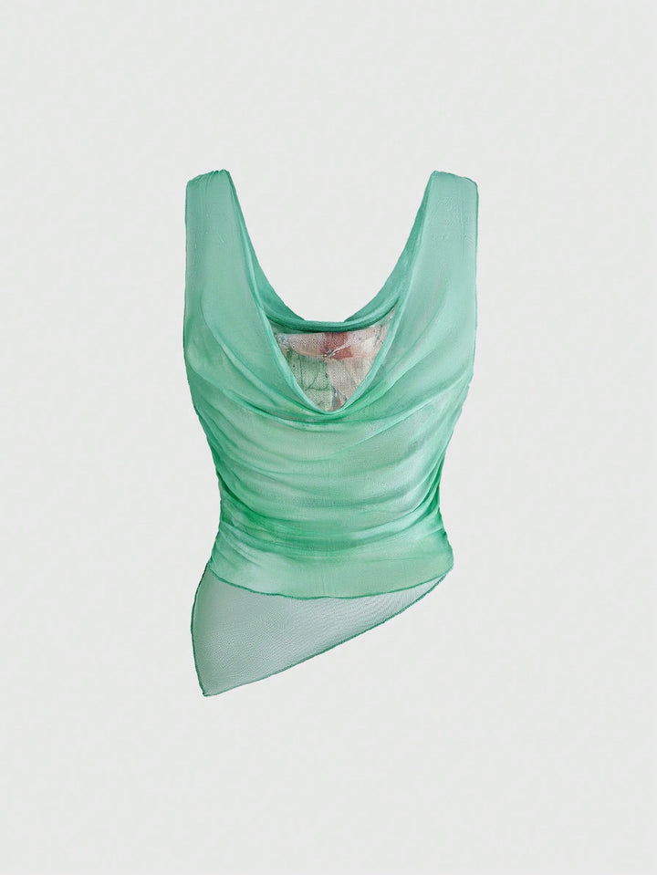 Top SHEIN, verde