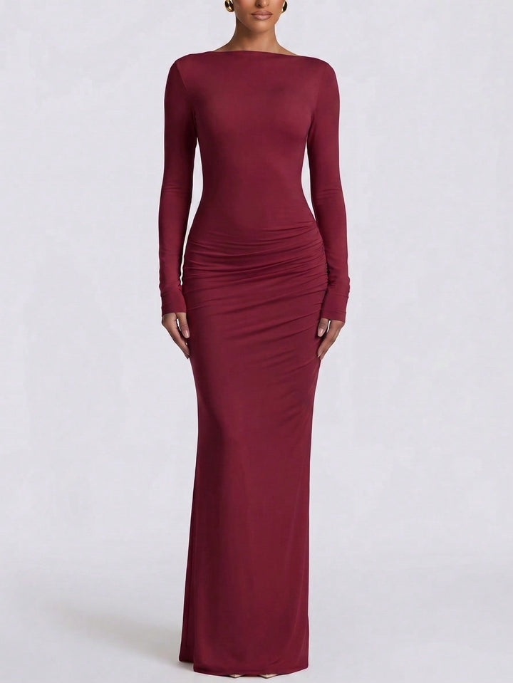 Rochie maxi SHEIN, vișiniu