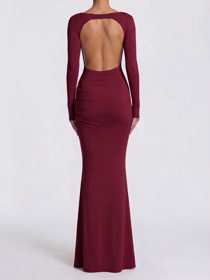 Rochie maxi SHEIN, vișiniu
