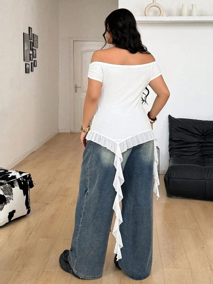 Top SHEIN, alb