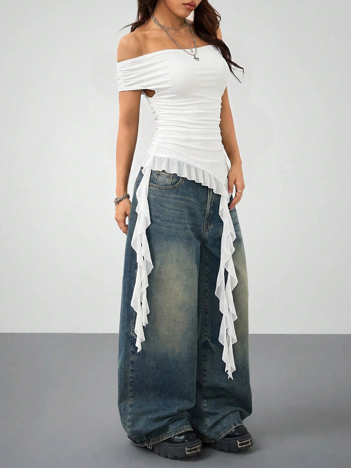 Top SHEIN, alb