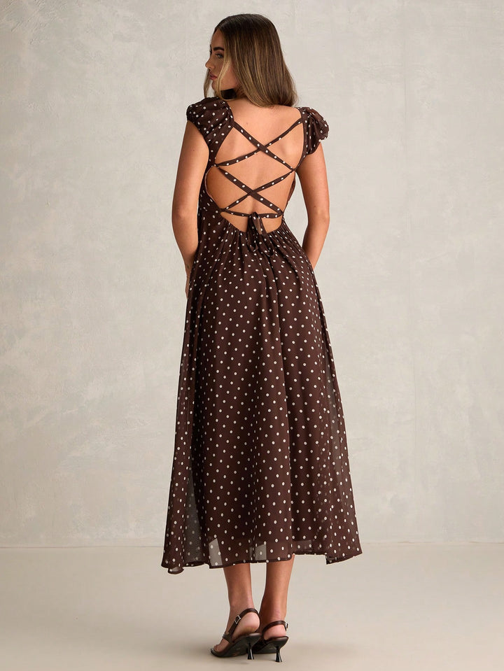 Rochie maxi SHEIN, maro