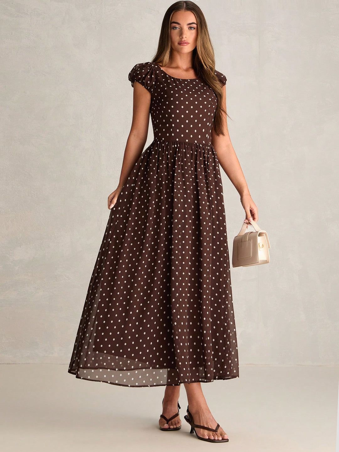 Rochie maxi SHEIN, maro