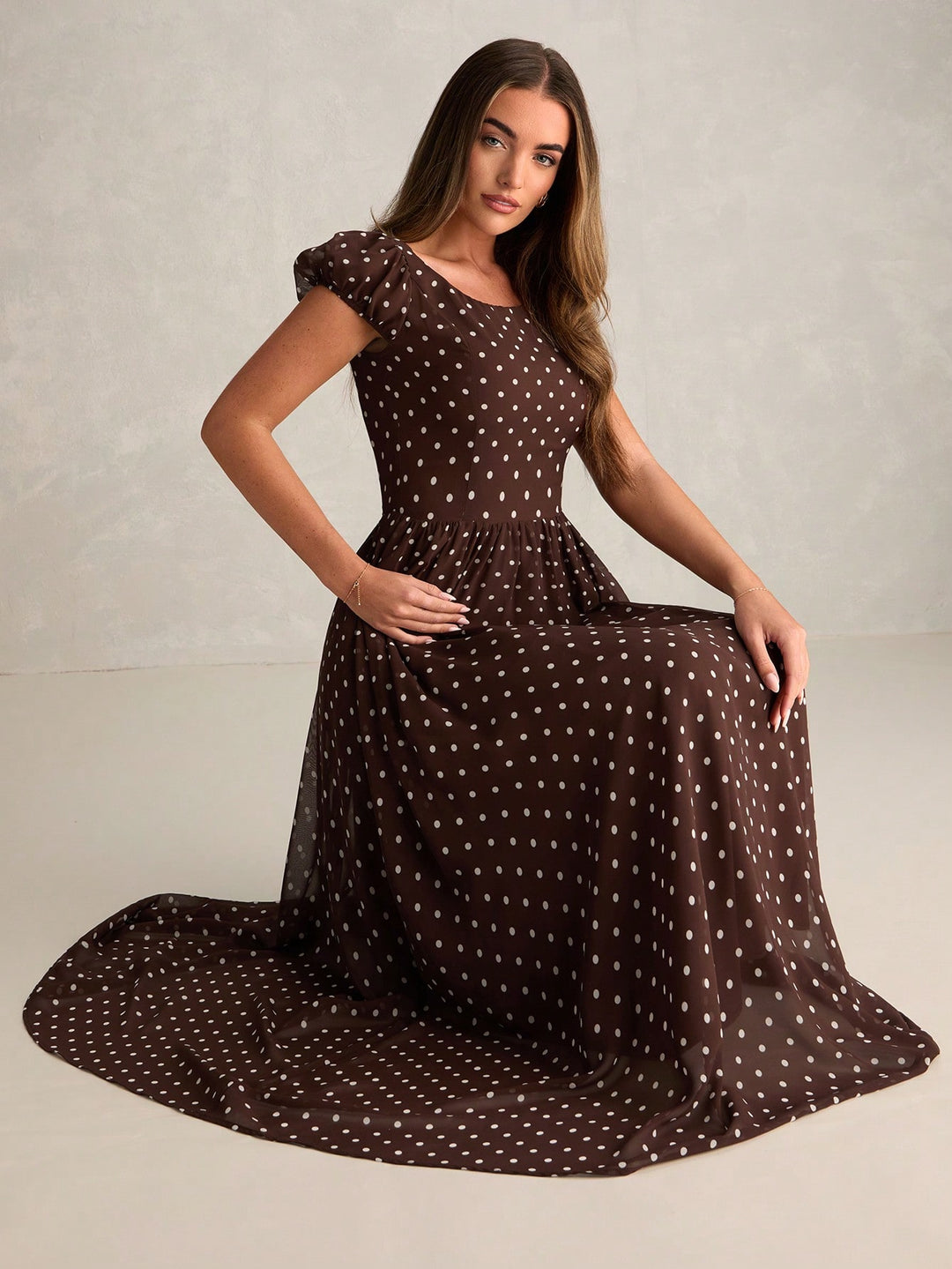 Rochie maxi SHEIN, maro