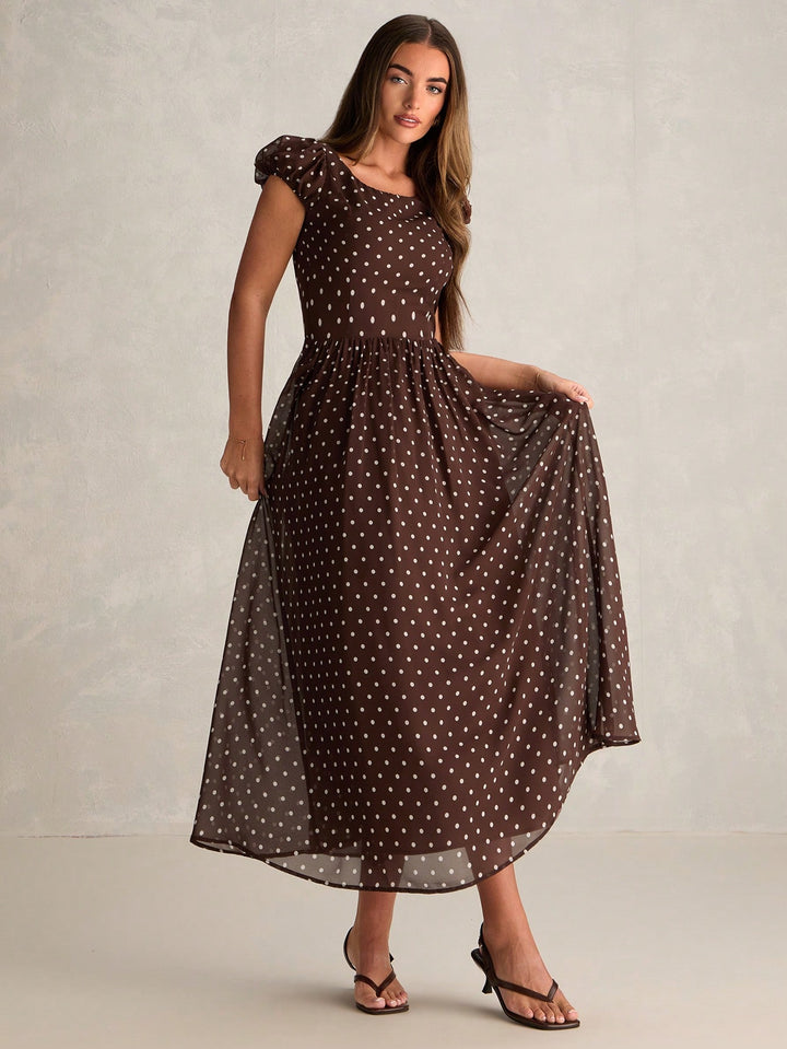 Rochie maxi SHEIN, maro