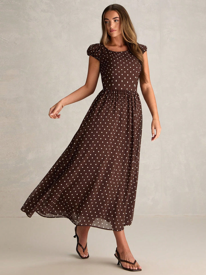 Rochie maxi SHEIN, maro