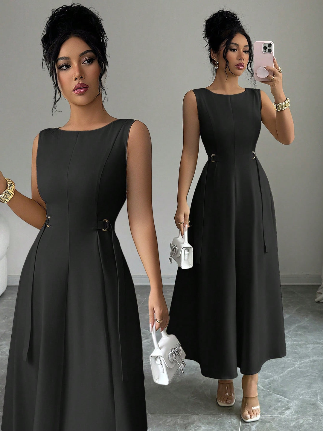 Rochie maxi SHEIN, negru