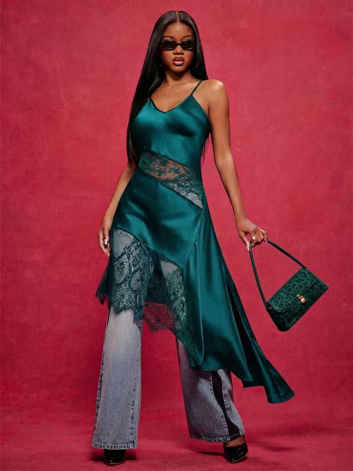 Rochie maxi SHEIN, verde