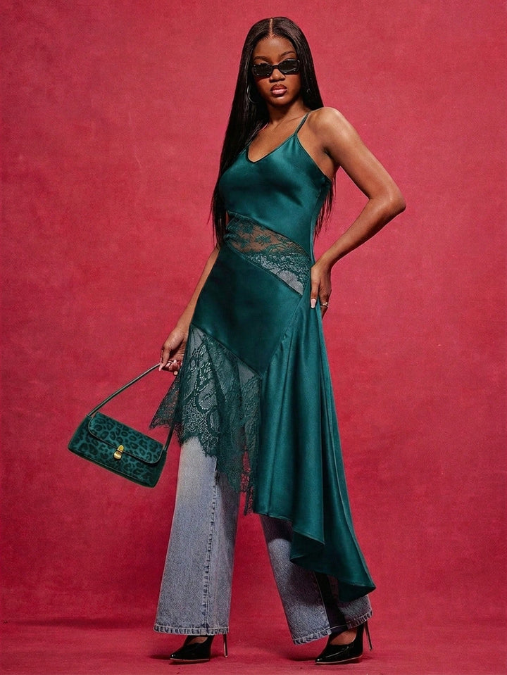 Rochie maxi SHEIN, verde