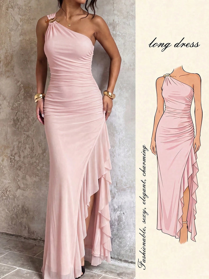 Rochie maxi SHEIN, roz