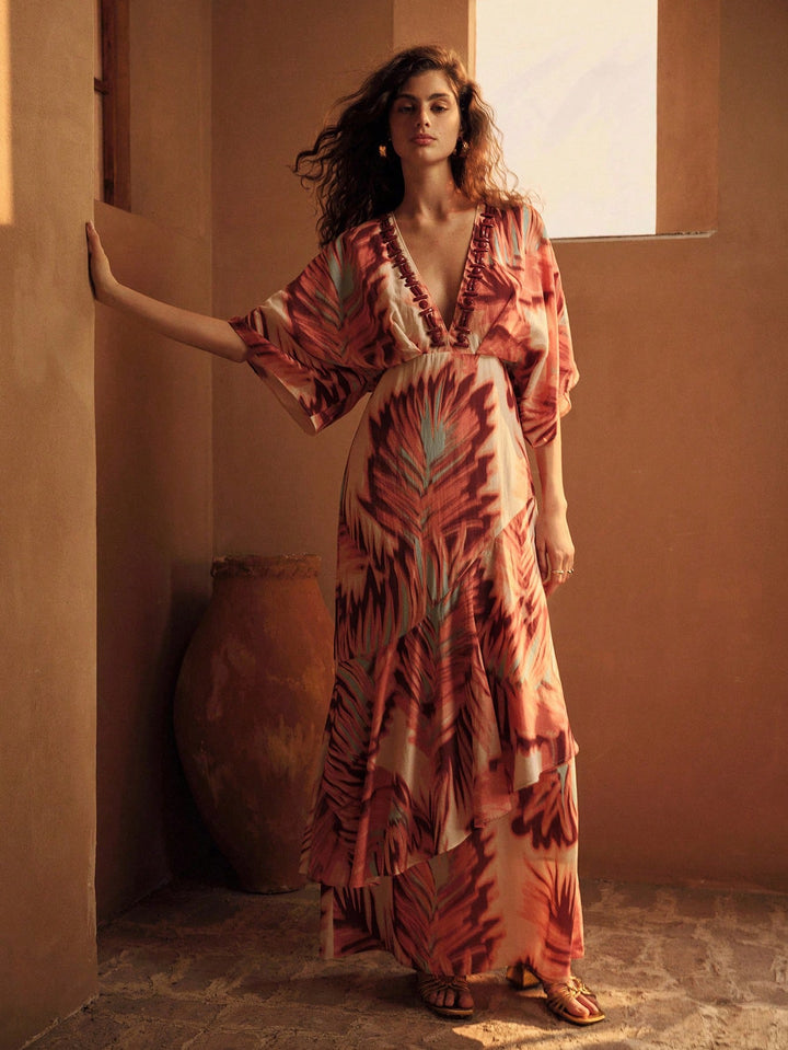 Rochie maxi SHEIN, mix culori