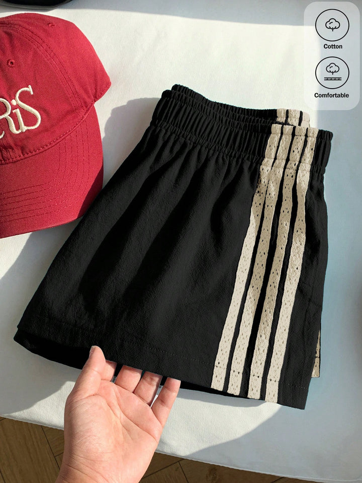 Pantaloni scurți SHEIN, negru
