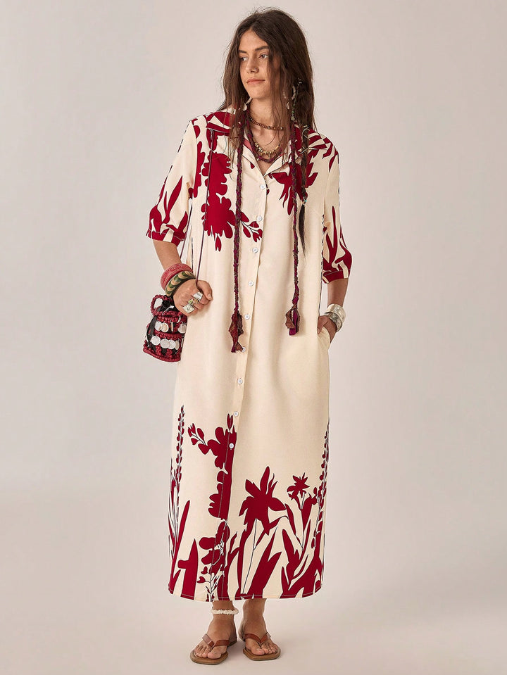 Rochie maxi SHEIN, roșu