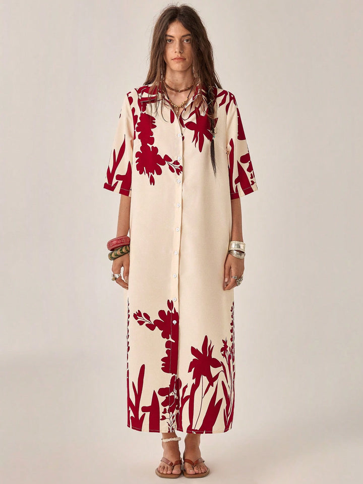 Rochie maxi SHEIN, roșu