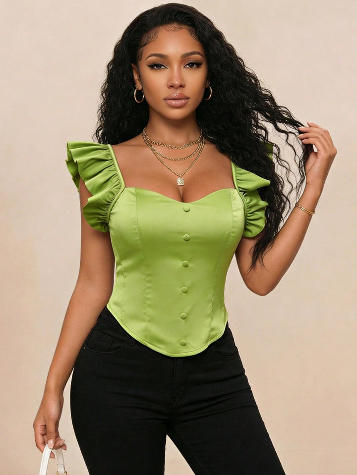 Top SHEIN, verde