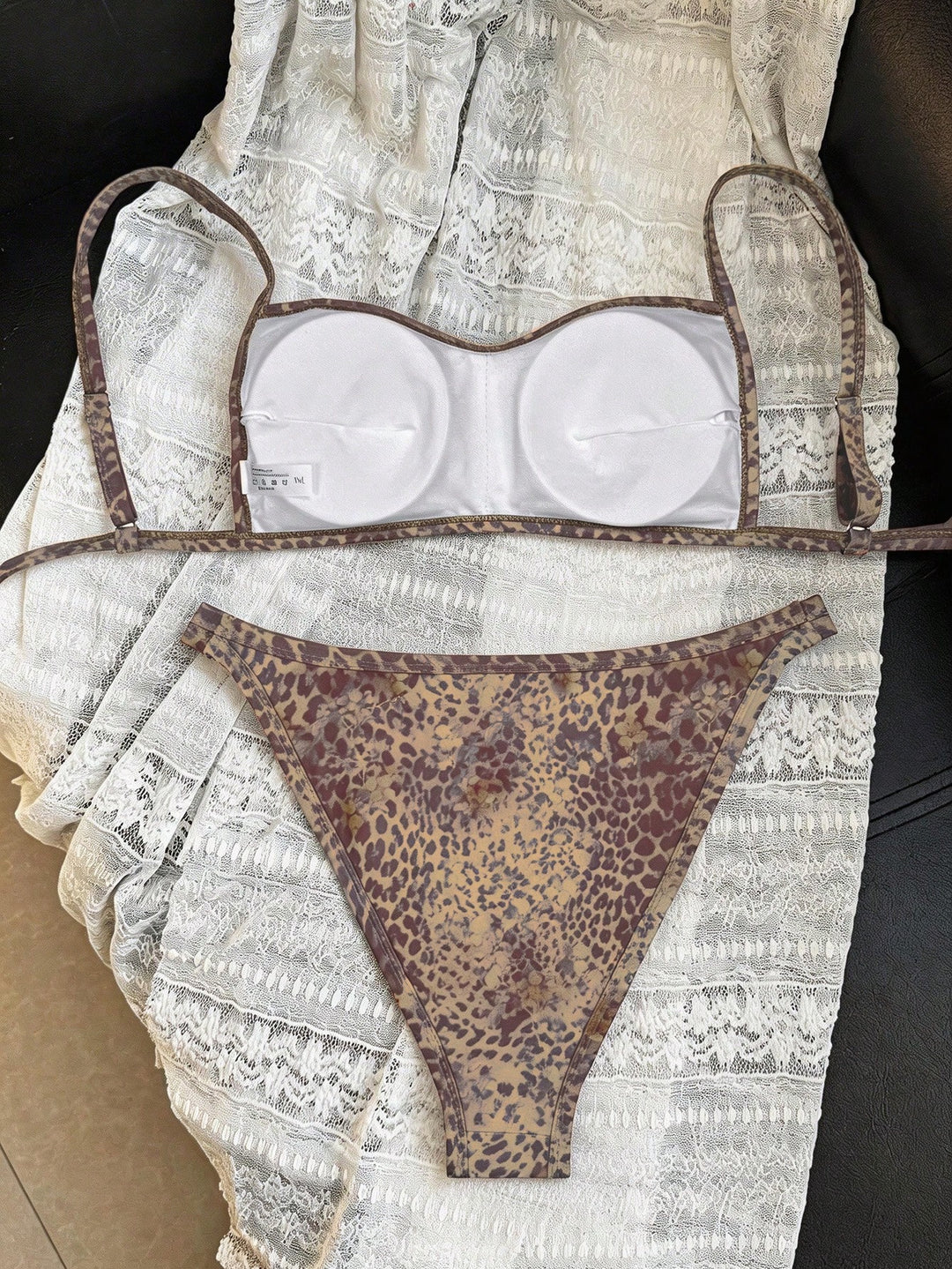 Set bikini de baie SHEIN, roz