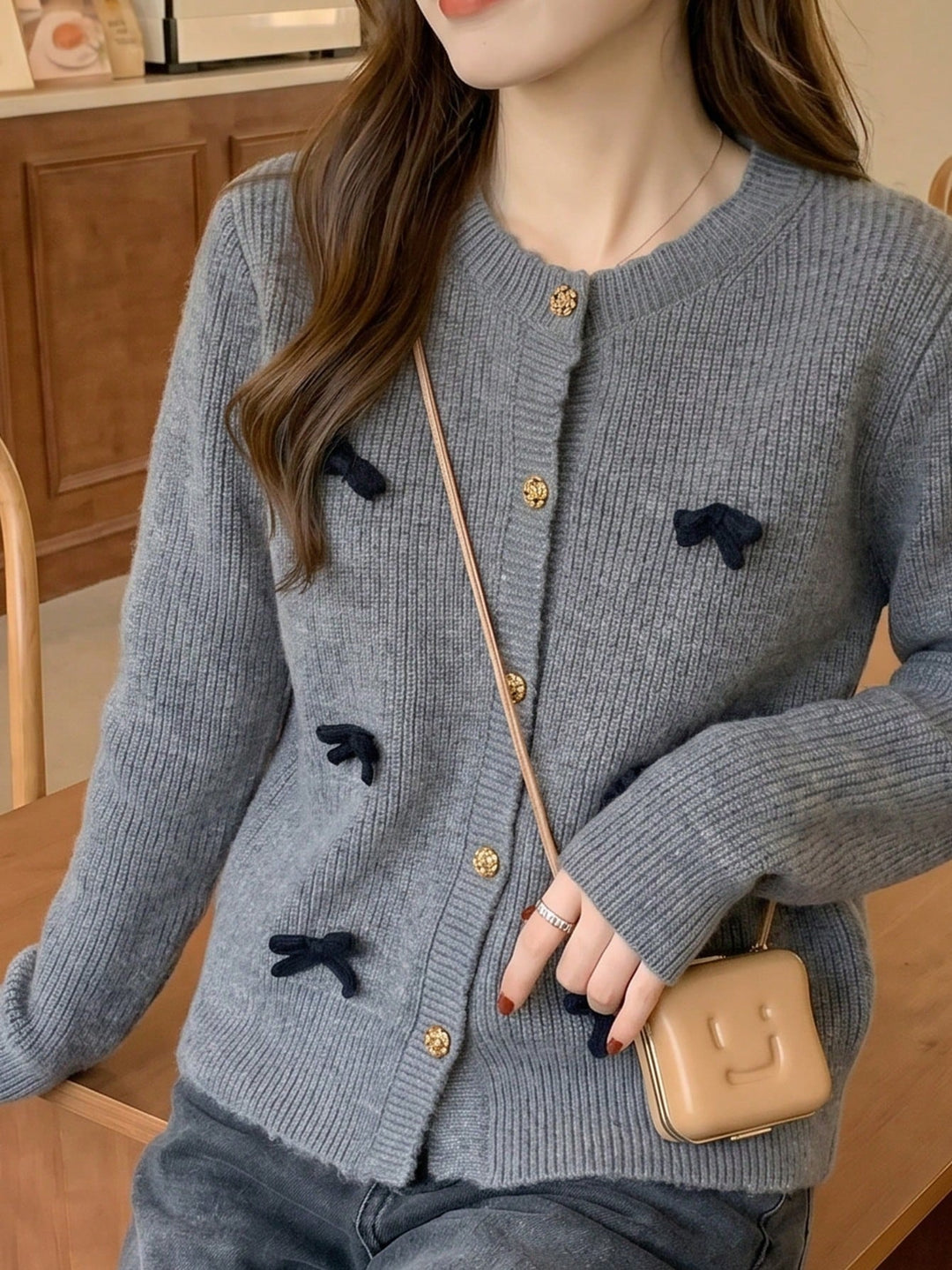 Cardigan SHEIN, gri