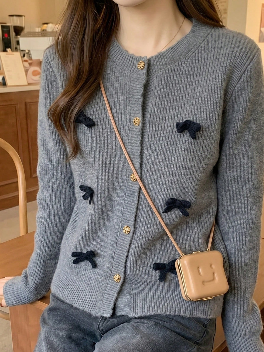 Cardigan SHEIN, gri