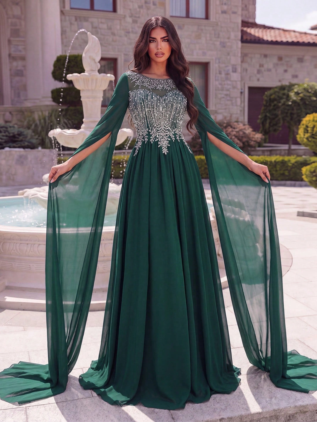 Rochie SHEIN, verde