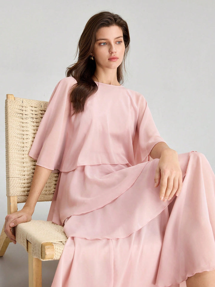 Rochie maxi SHEIN, roz