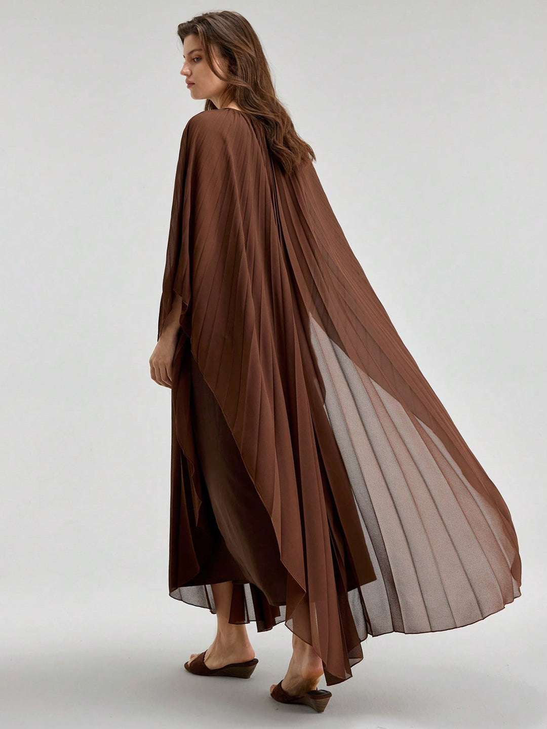 Rochie maxi SHEIN, maro