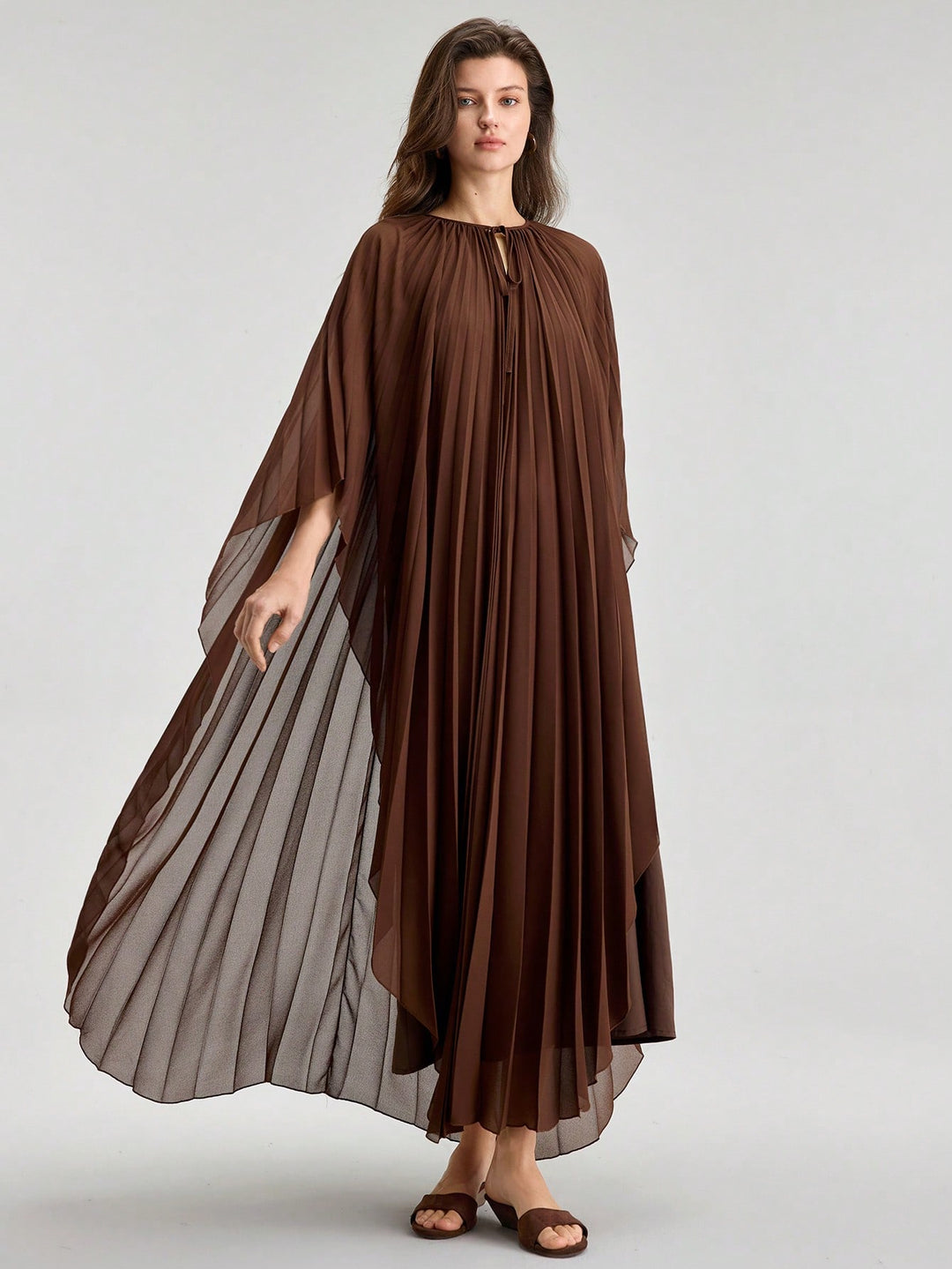 Rochie maxi SHEIN, maro