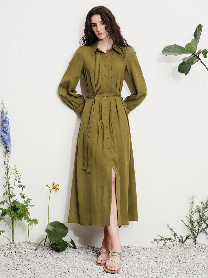 Rochie midi SHEIN, verde