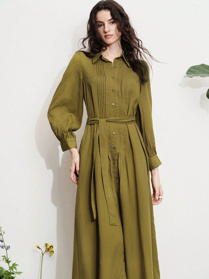 Rochie midi SHEIN, verde