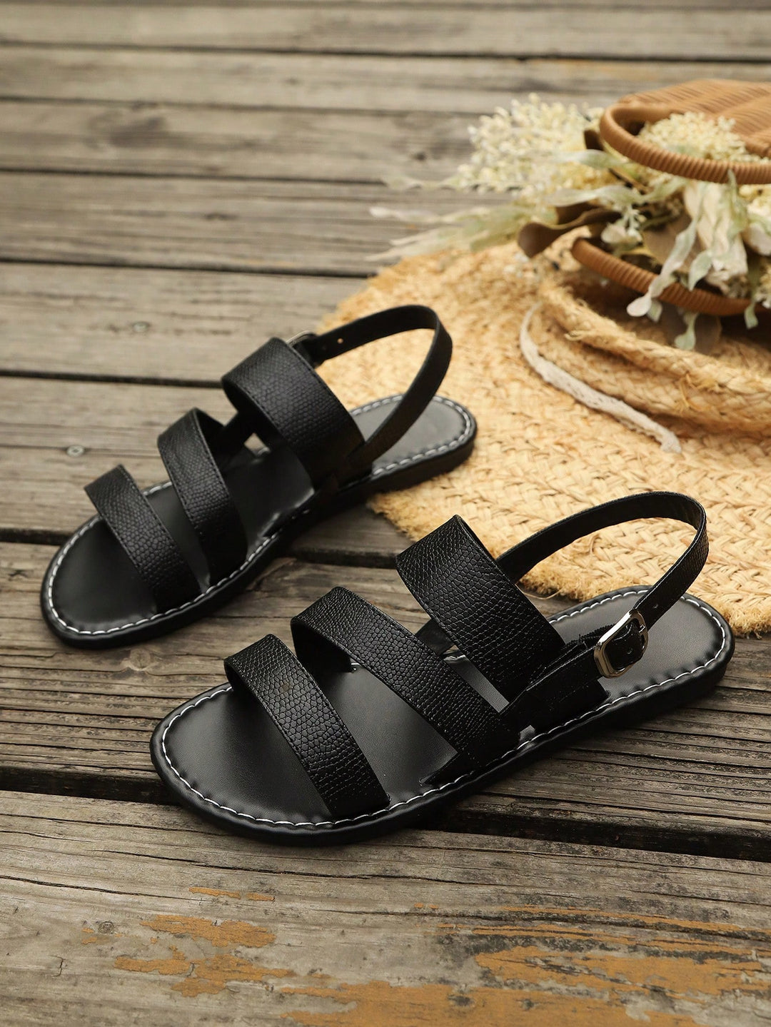 Sandale SHEIN, negru