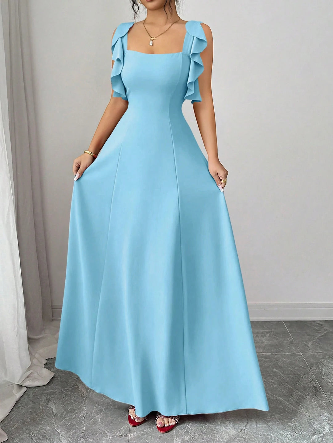 Rochie maxi SHEIN, albastru
