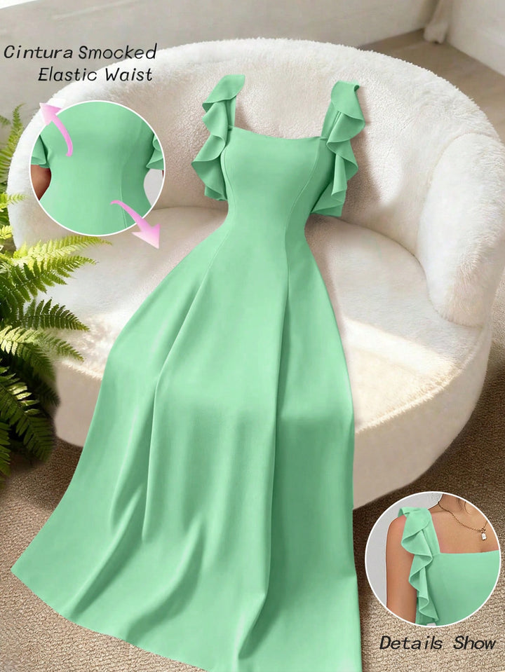 Rochie maxi SHEIN, verde