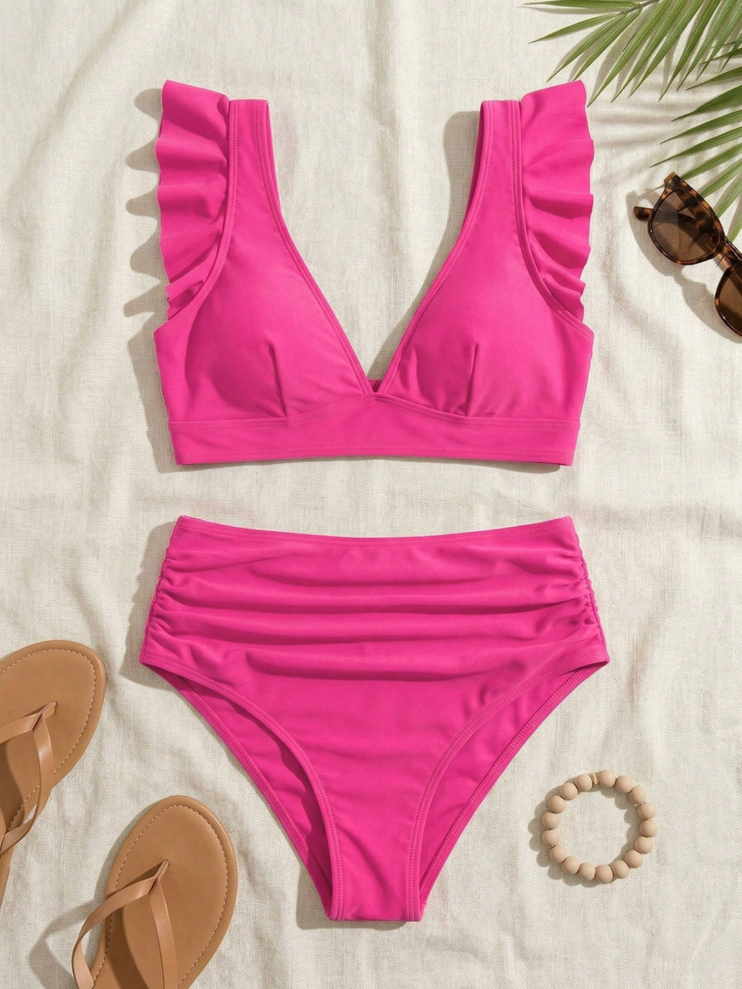 Costum de baie SHEIN, roz